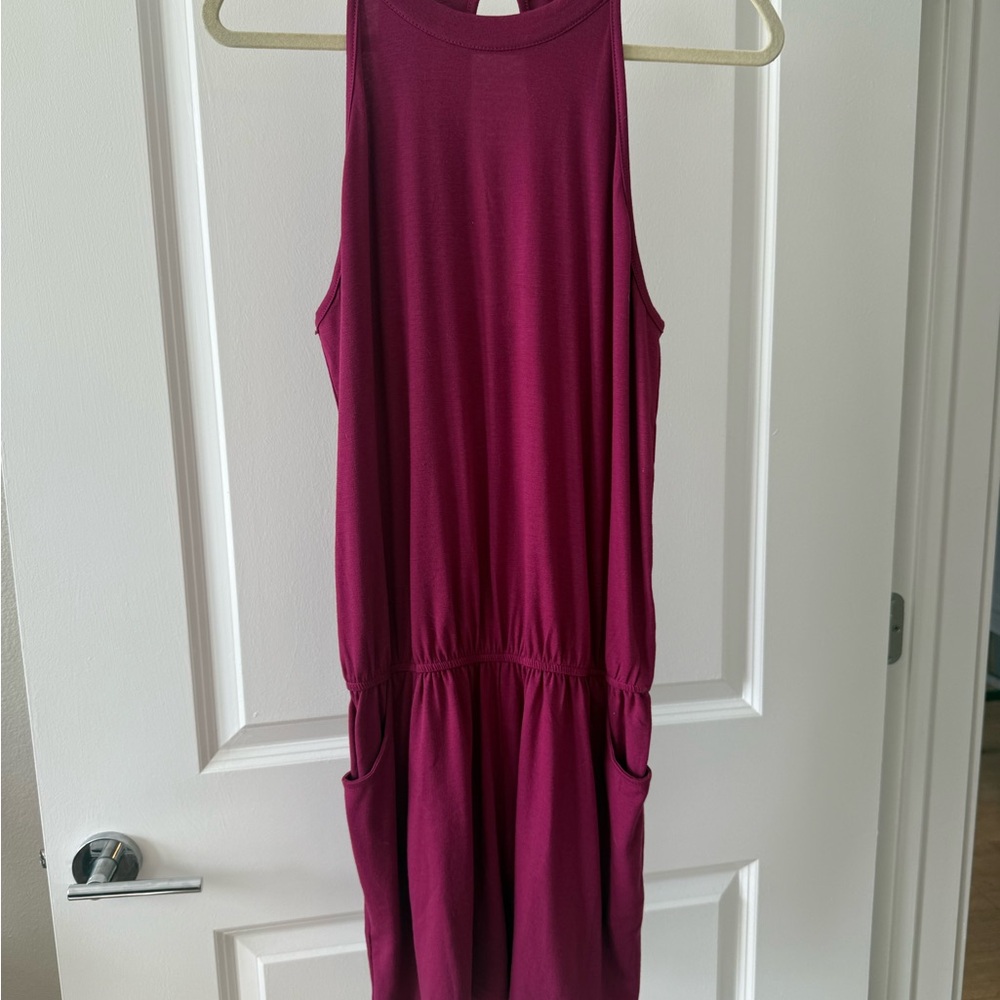 Sleeveless Magenta Romper